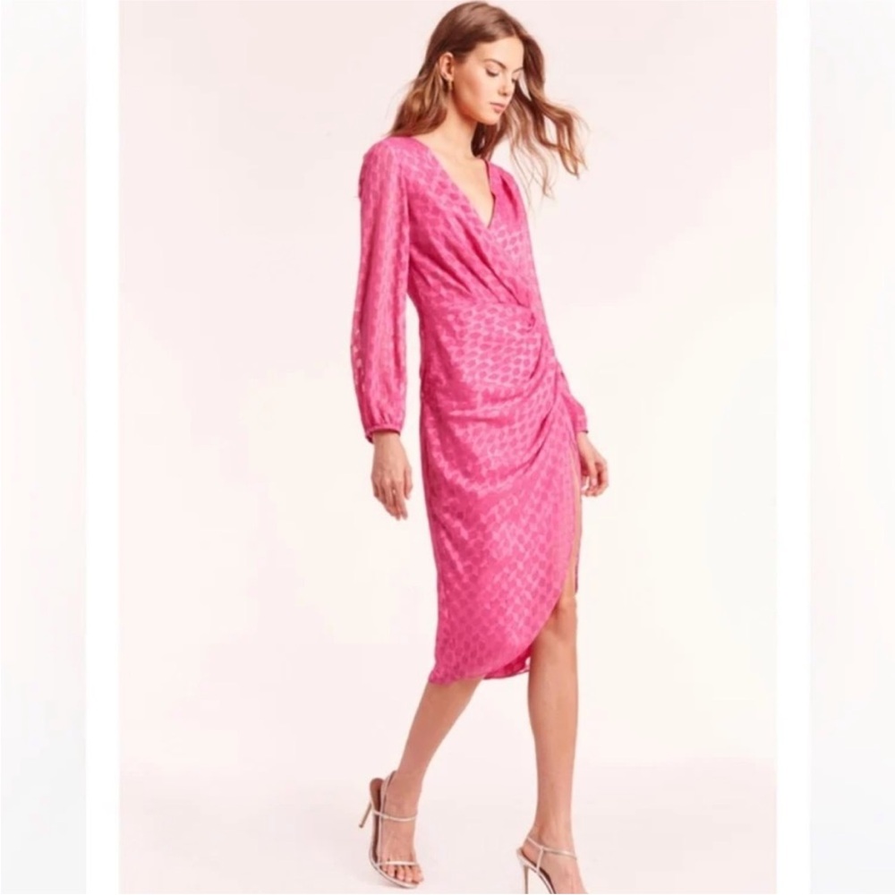 Amanda Uprichard Long Sleeve Roma Dress